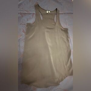 Frenchi dark gray long tank top